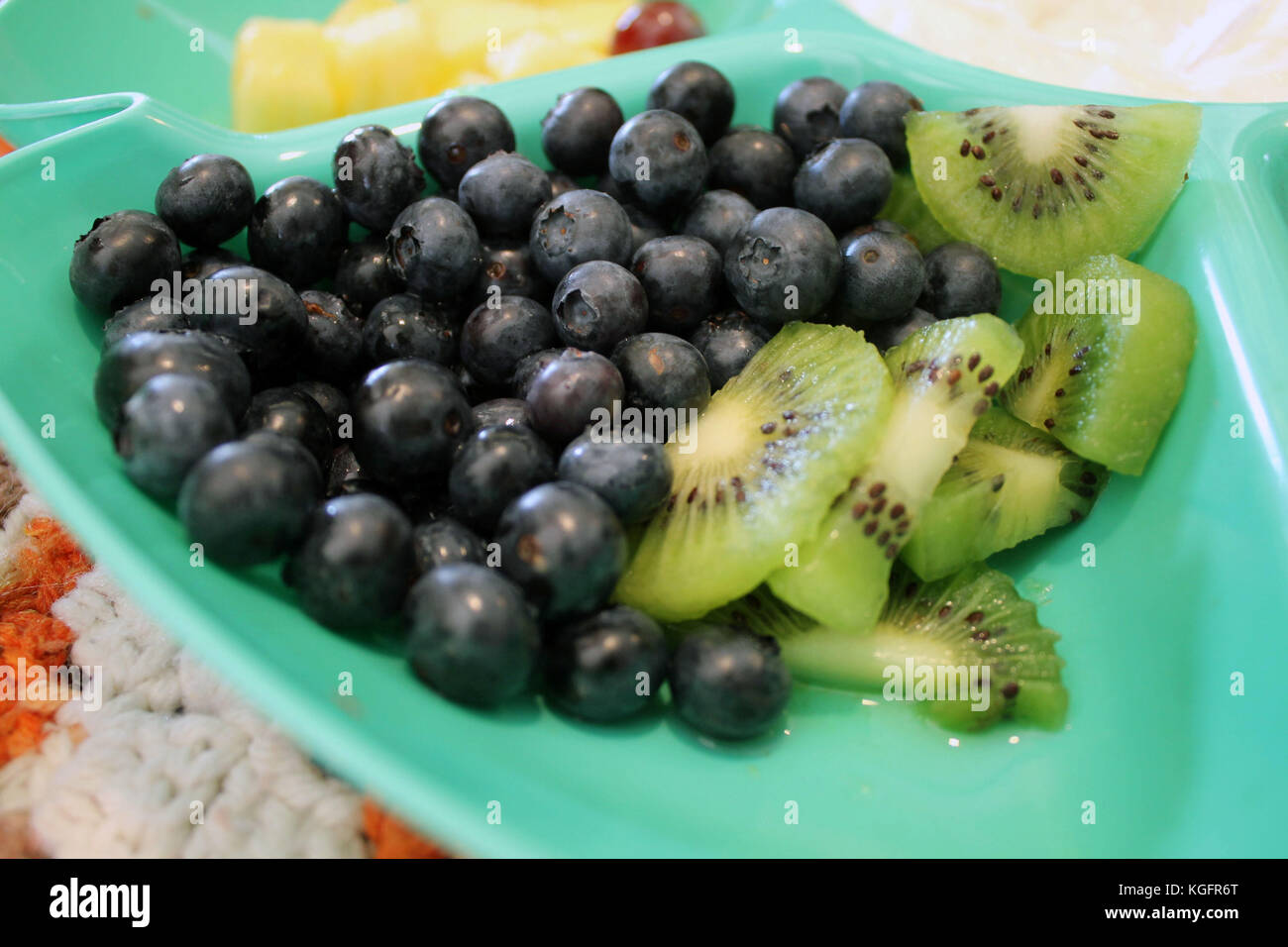 Blueberry Kiwi Stock Photo