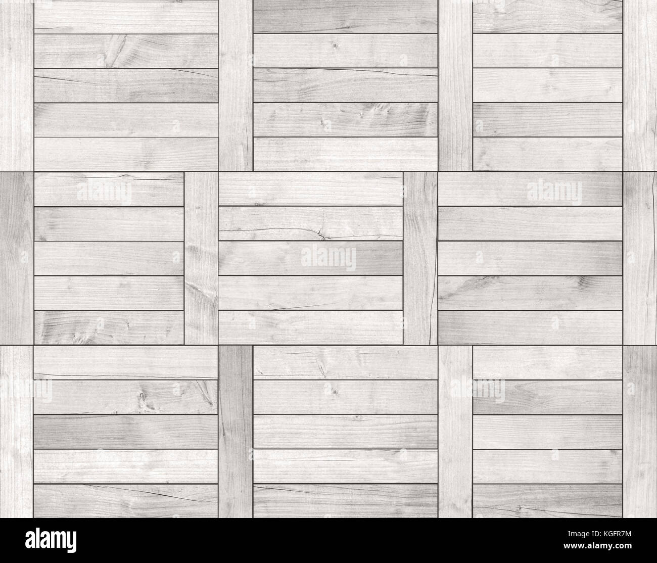Natural gray wooden parquet floor. Wood texture. Stock Photo