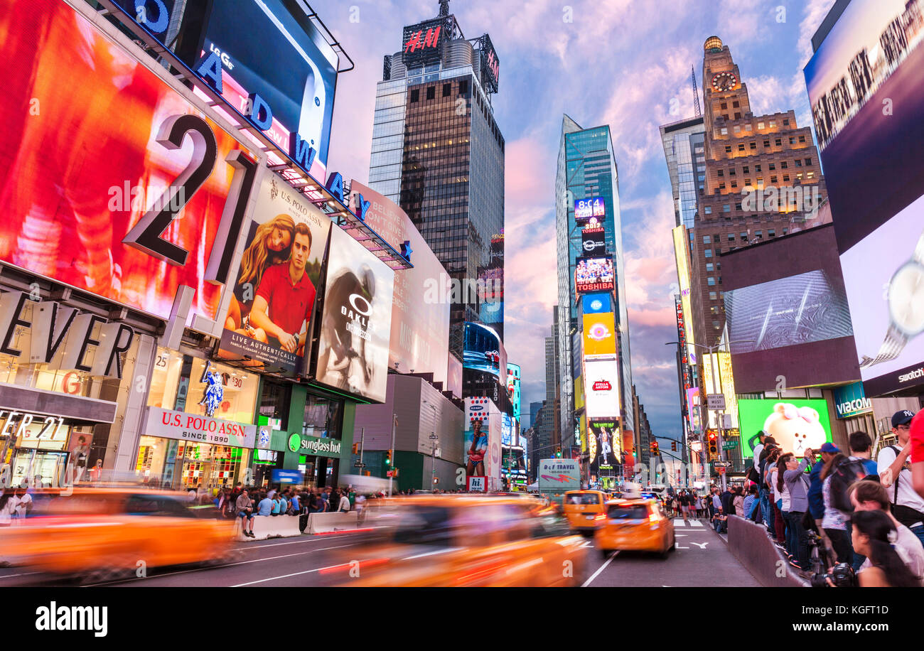 New york usa new york times square NEW YORK CITY USA Stock Photo