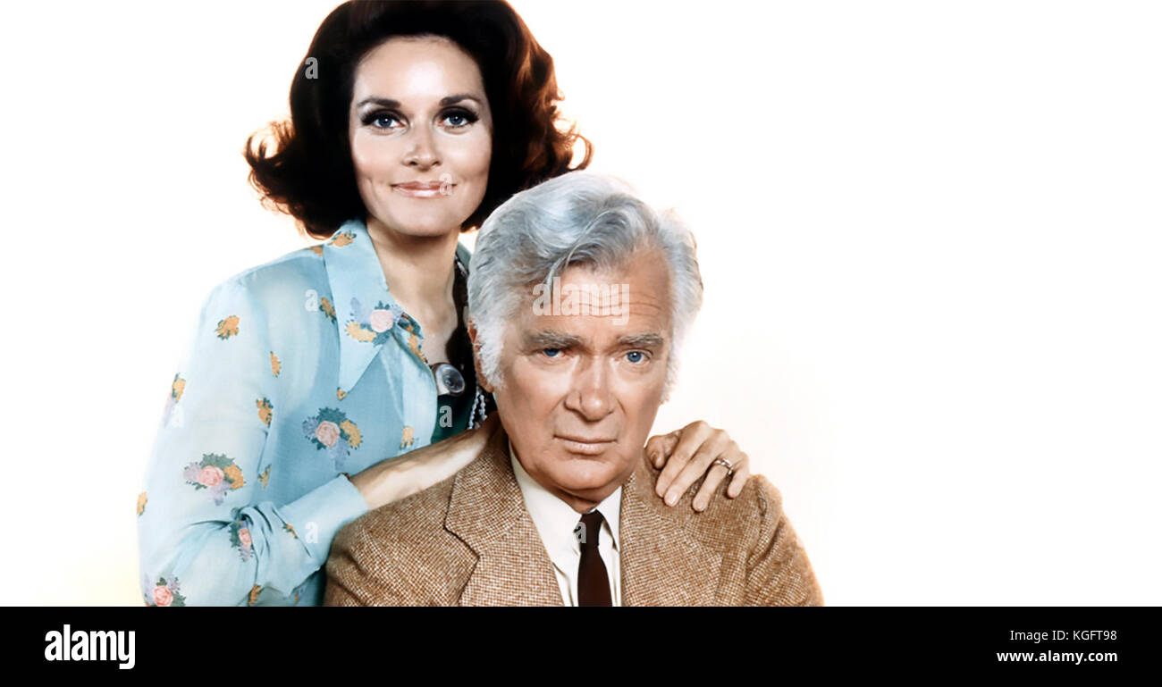 BARNABY JONES  cbs 1973-1980 TV series with Buddy Ebsen and Lee Merriweather Stock Photo