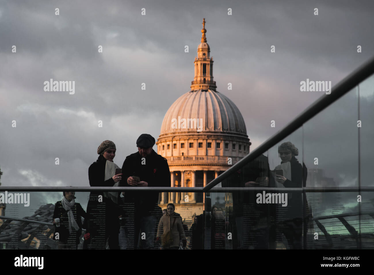 View from the Millennium Bridge Stock Photo - Alamy
