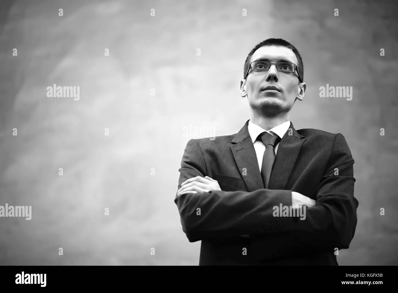 Businessman in a suit on the street Stock Photo - Alamy