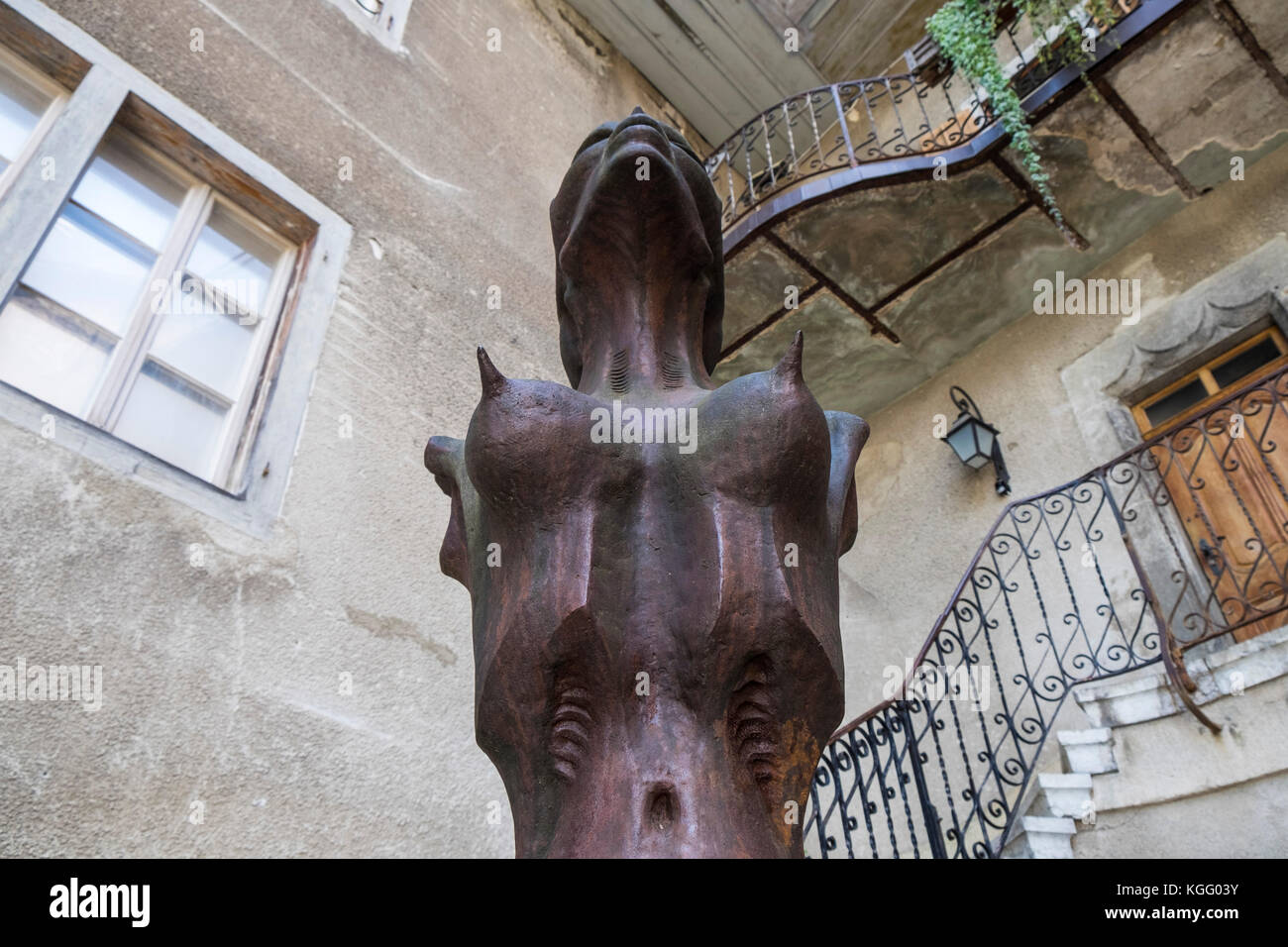 Switzerland,canton Fribourg,Gruyeres,old town,HR Giger museum Stock Photo
