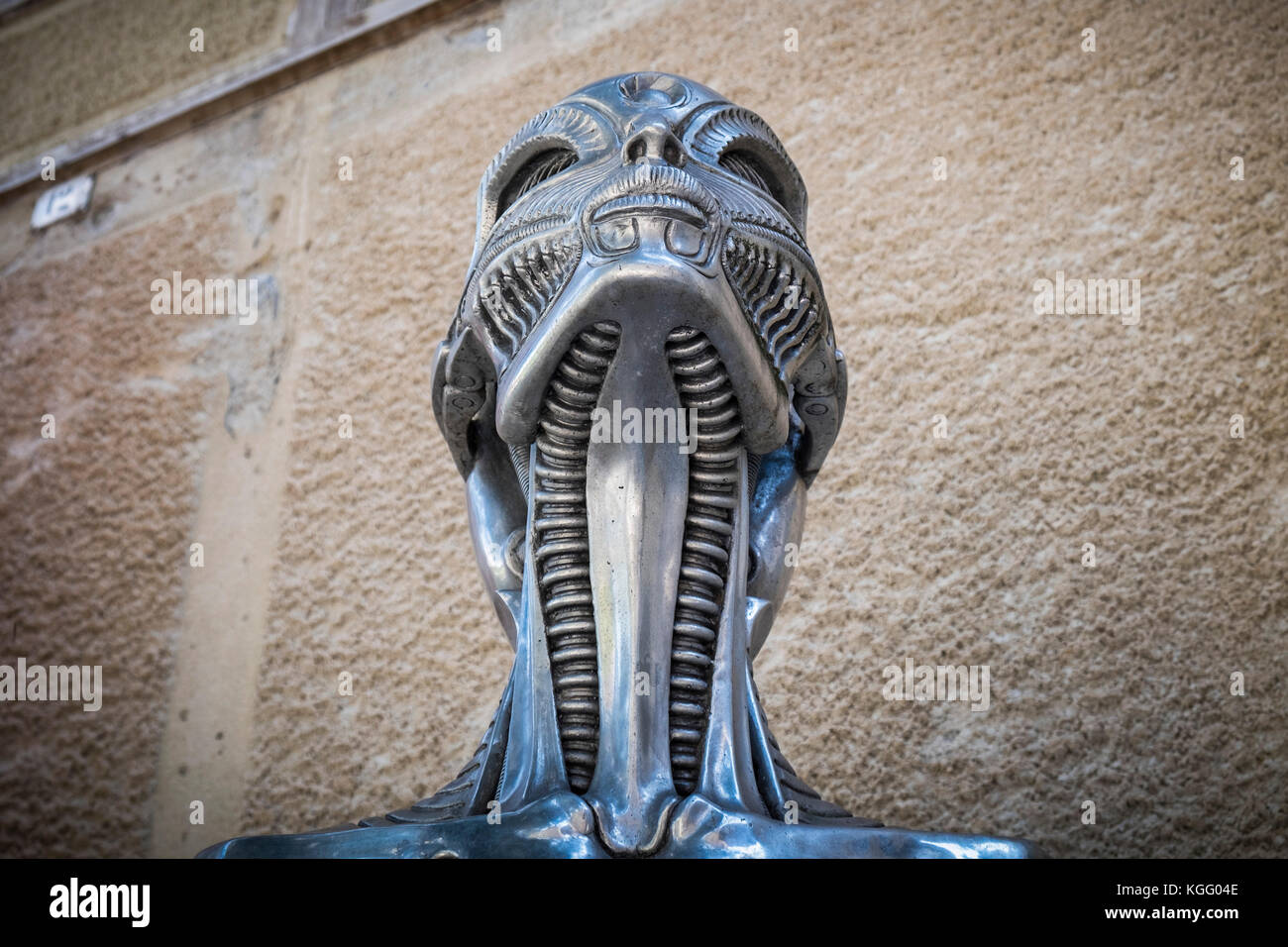 Switzerland,canton Fribourg,Gruyeres,old town,HR Giger museum Stock Photo