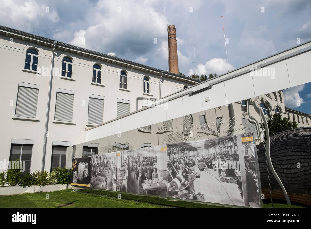 Switzerland,Canton Fribourg,Broc,Nestlè factory Stock Photo