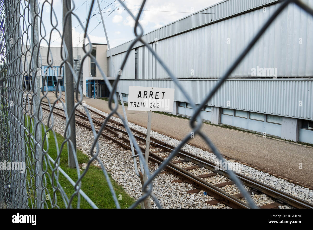 Switzerland,Canton Fribourg,Broc,Nestlè factory Stock Photo