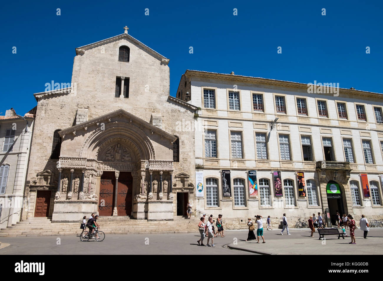 France,Provence,Arles,old town, Place de la Republique Stock Photo