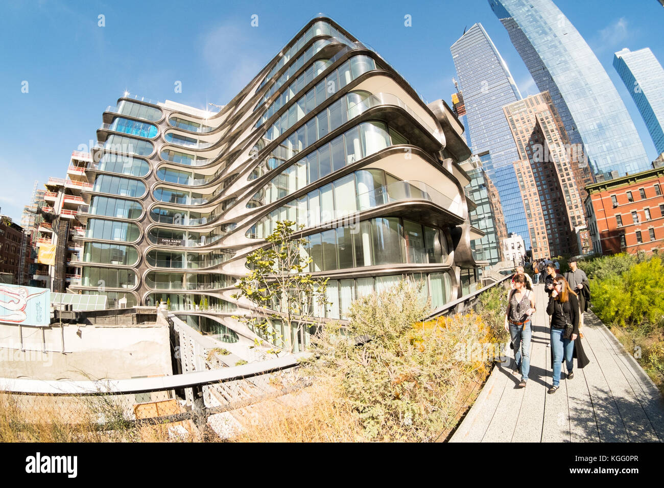 Zaha Hadid designed condo apartments, The High Line, Chelsea, New York