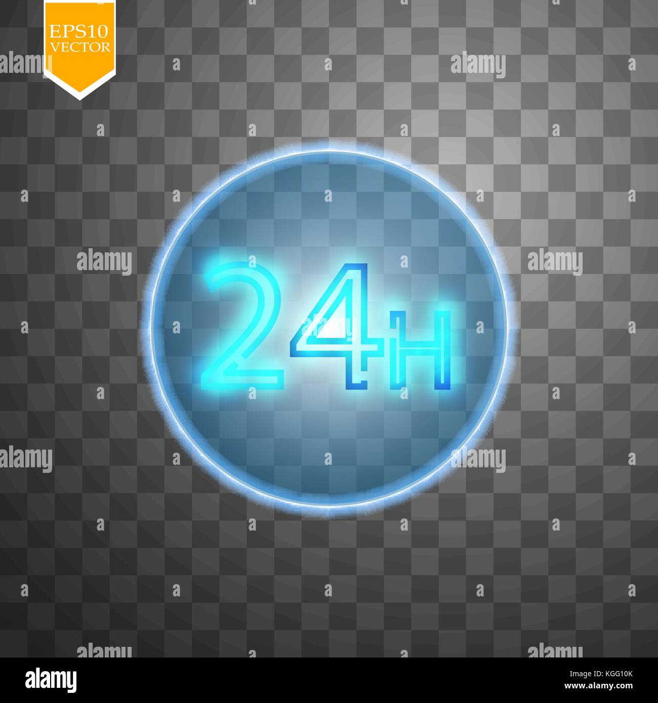 Neon Target isolated. Game Interface Element. Vector Stock Vector Image ...