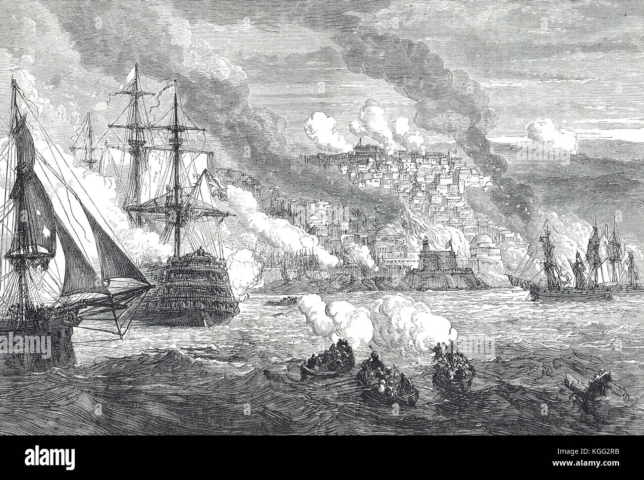 Bombardment of Algiers, 27 August 1816 Stock Photo Alamy