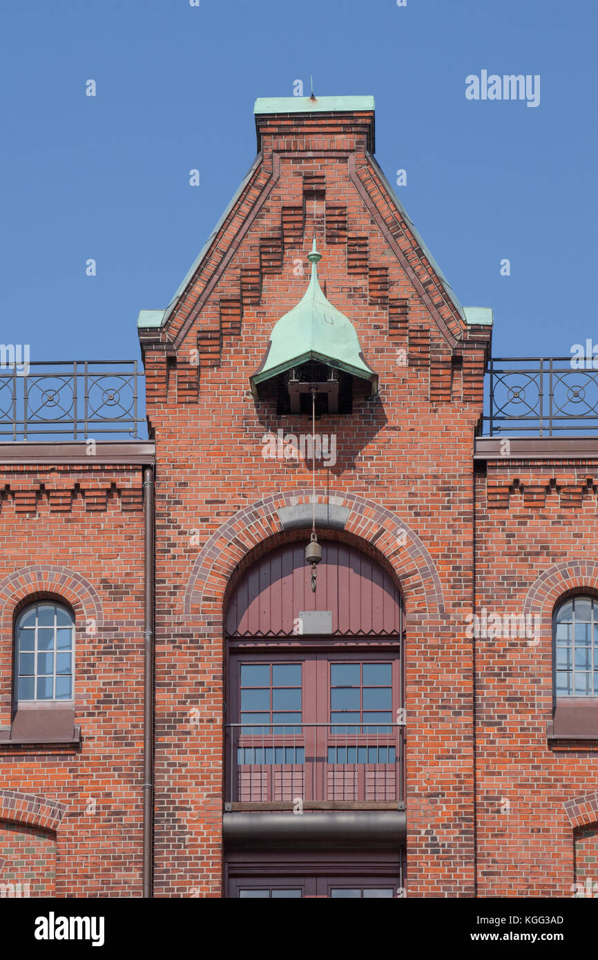 Historic Warehouses, Speicherstadt district, Hafencity, Hamburg, Germany, Europe I Historische Speicher, Kanal, Speicherstadt, Hamburg, Deutschland Stock Photo