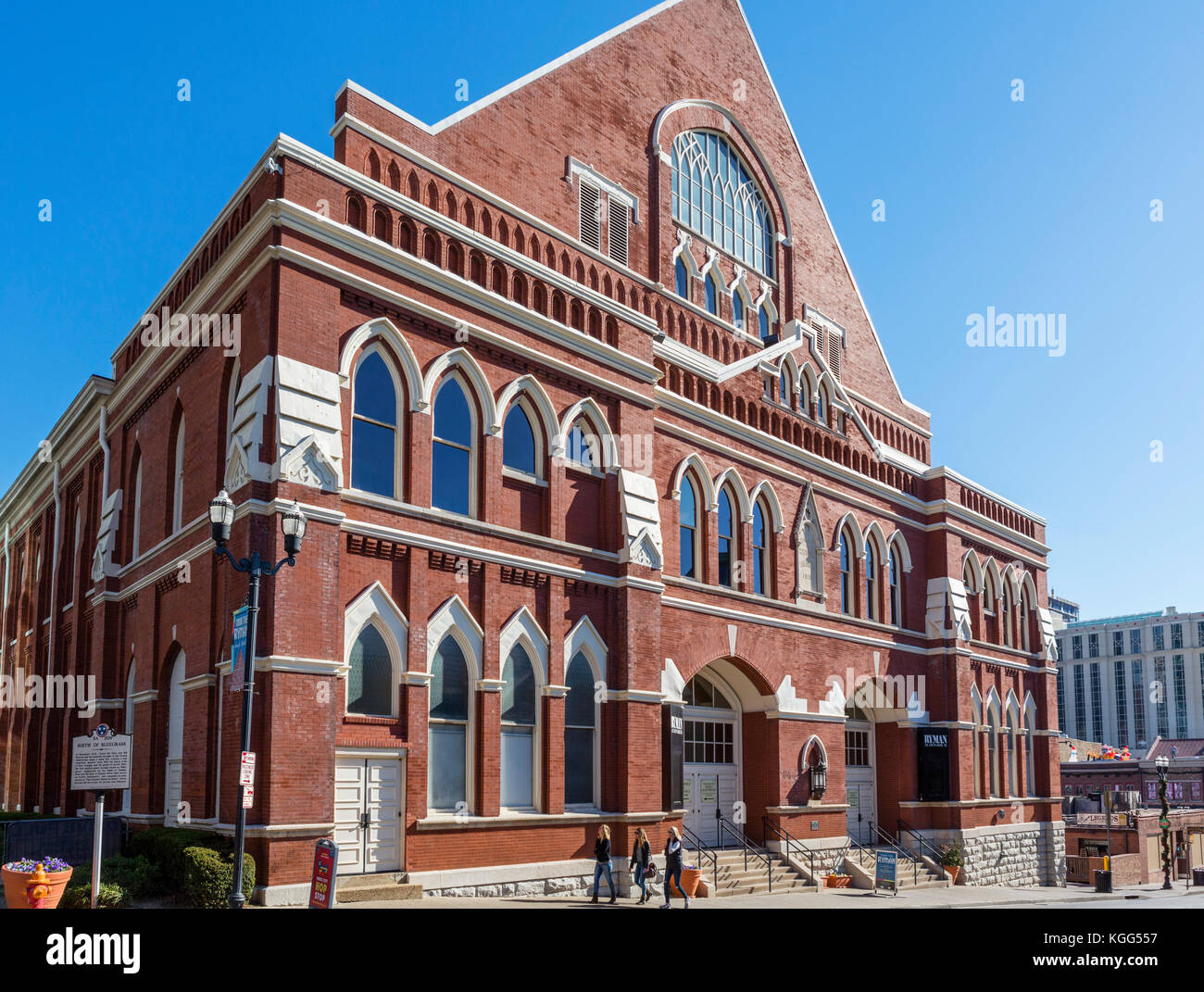 Ryman Auditorium, formerly the Grand Ole Opry House from 1943-1974, Nashville,Tennessee, USA Stock Photo