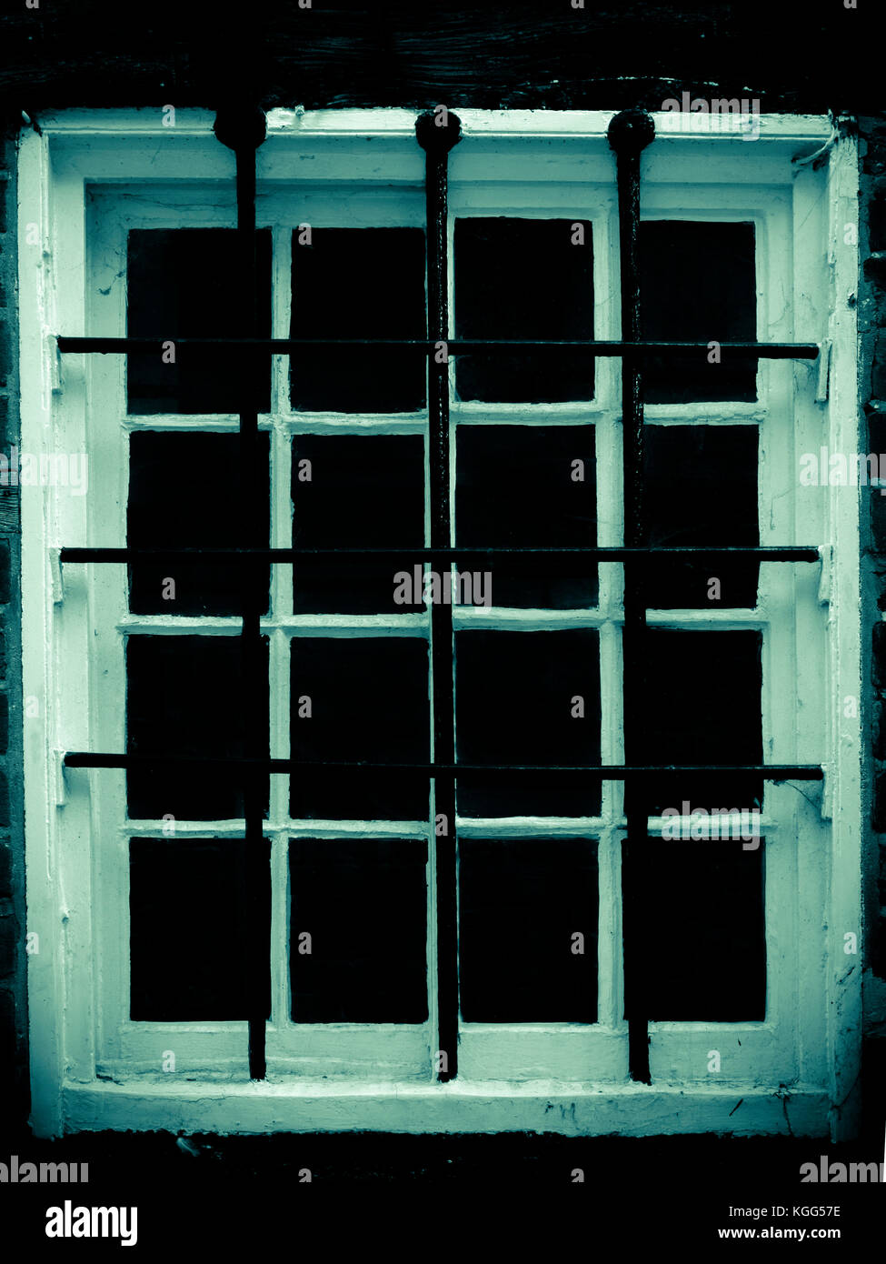 Iron Bars Of Old Dungeon Cellar Window Stock Photo Alamy