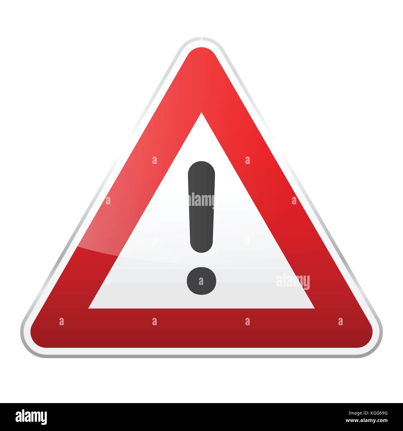 Road red sign on white background. Road traffic control.Lane usage