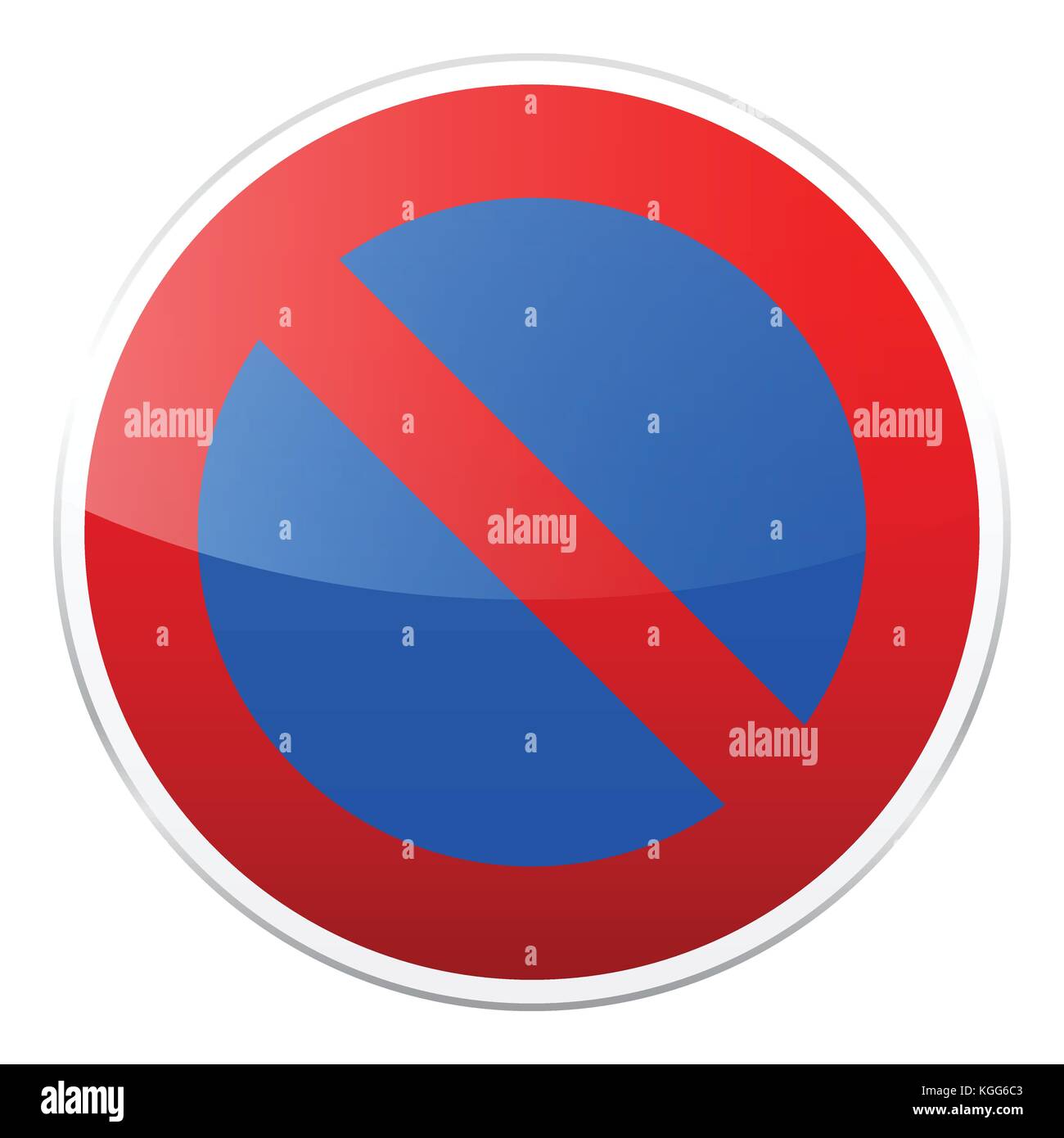 Road red sign on white background. Road traffic control.Lane usage