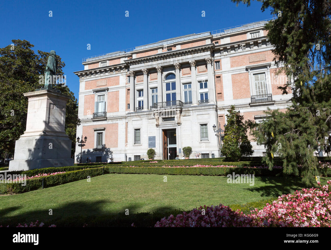 Puerte Murillo entrance to Museo del Prado, museum art gallery, Madrid, Spain Stock Photo