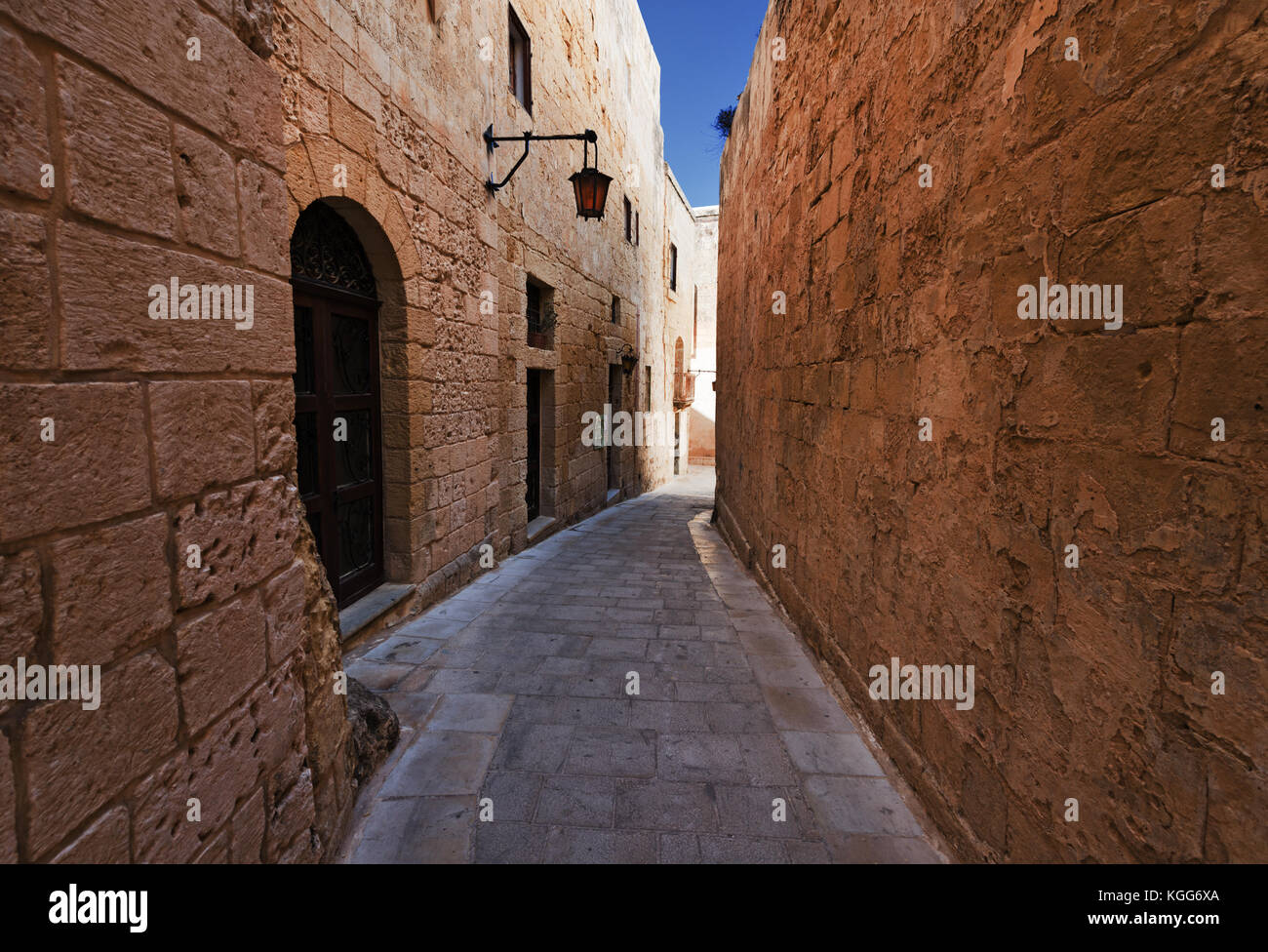 Street in Mdina (Malta) Stock Photo