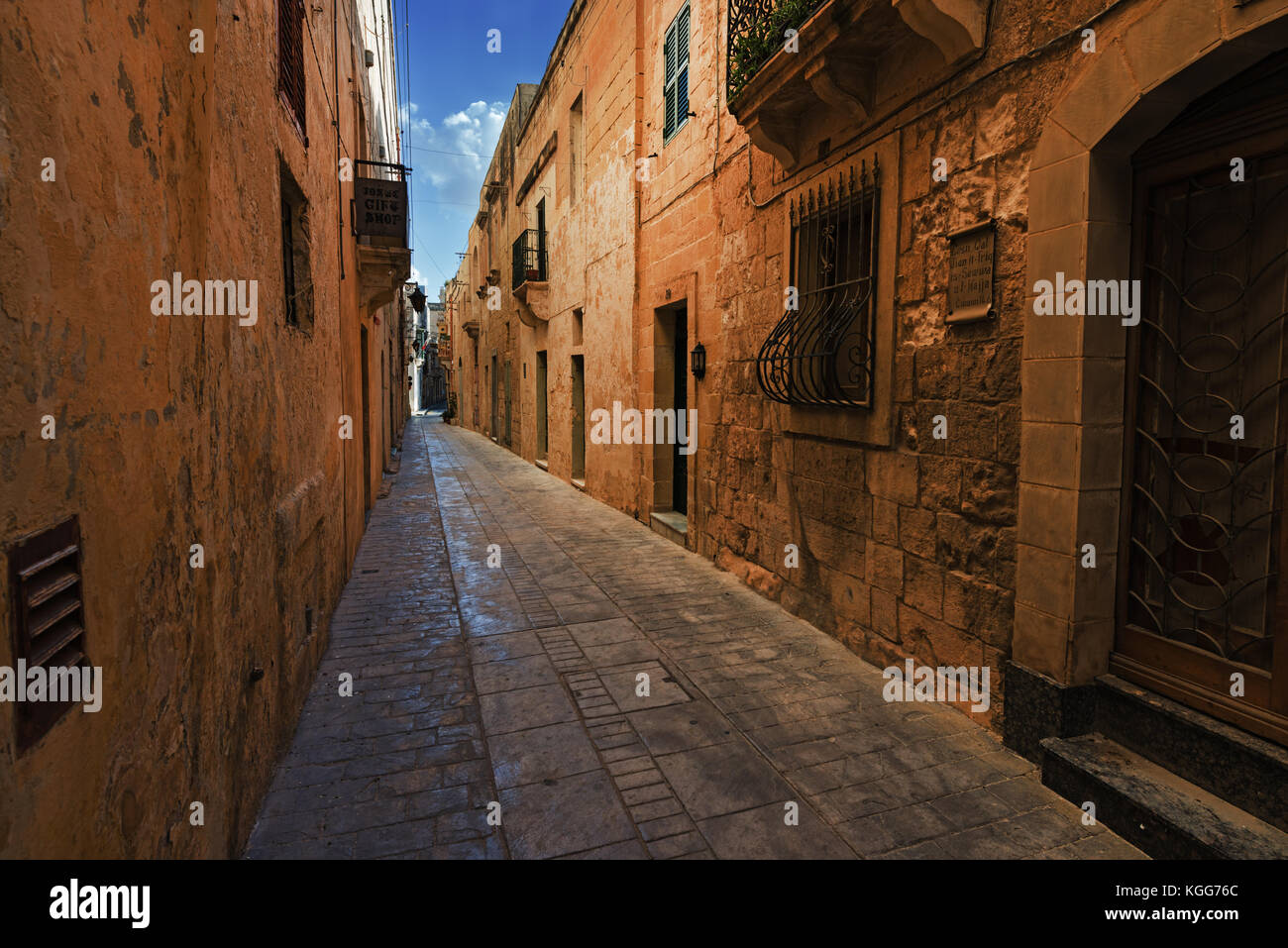 Street in Rabat (Malta) Stock Photo