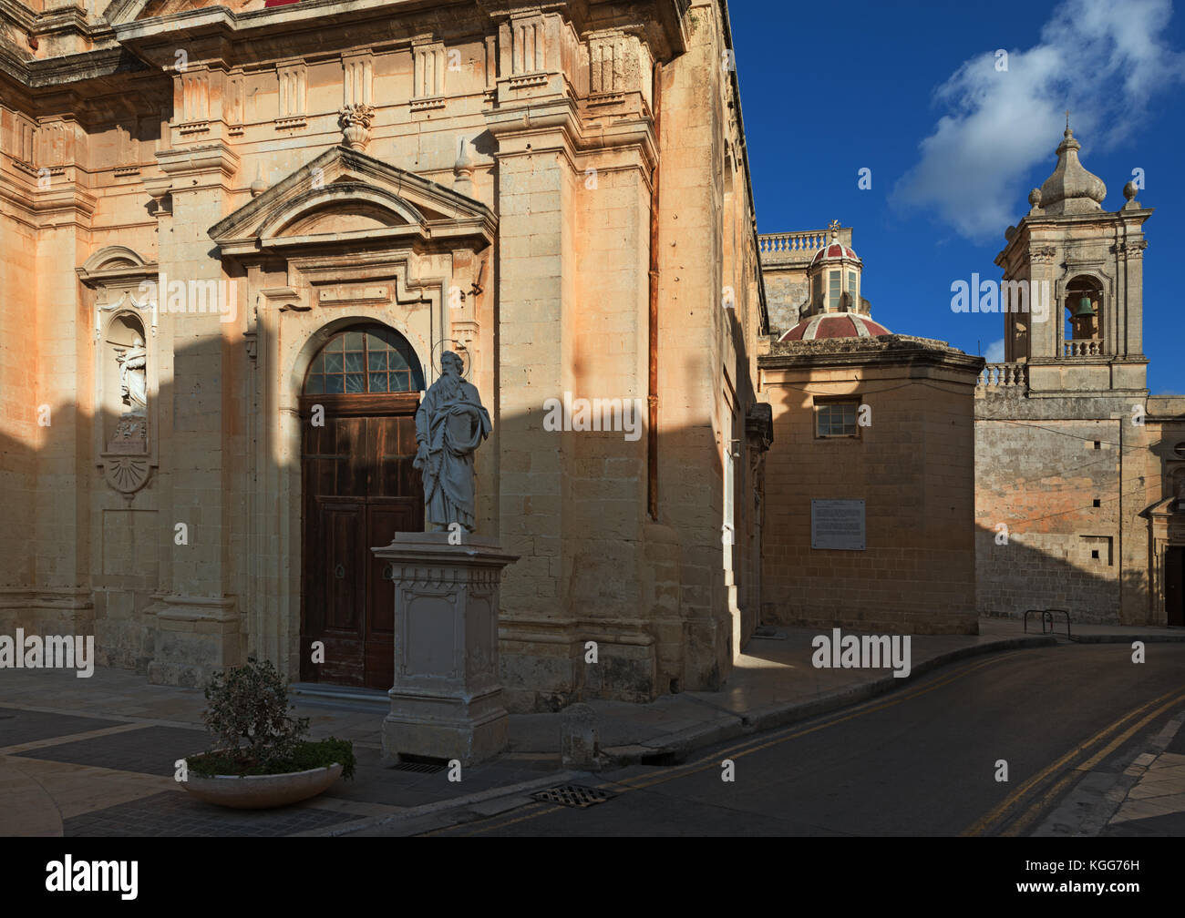 Collegiate church of St Paul in Rabat (Malta) Stock Photo