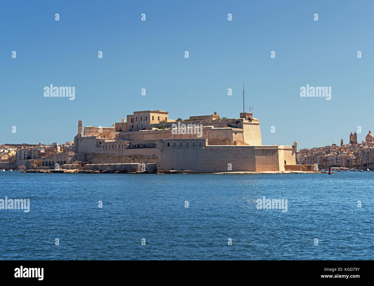 Fort Saint Angelo (Malta) Stock Photo