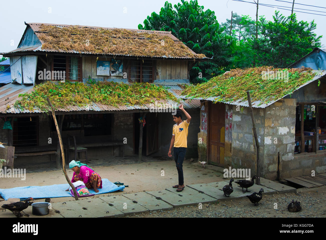 Nepal Village Life Stock Photo: 165084902 - Alamy