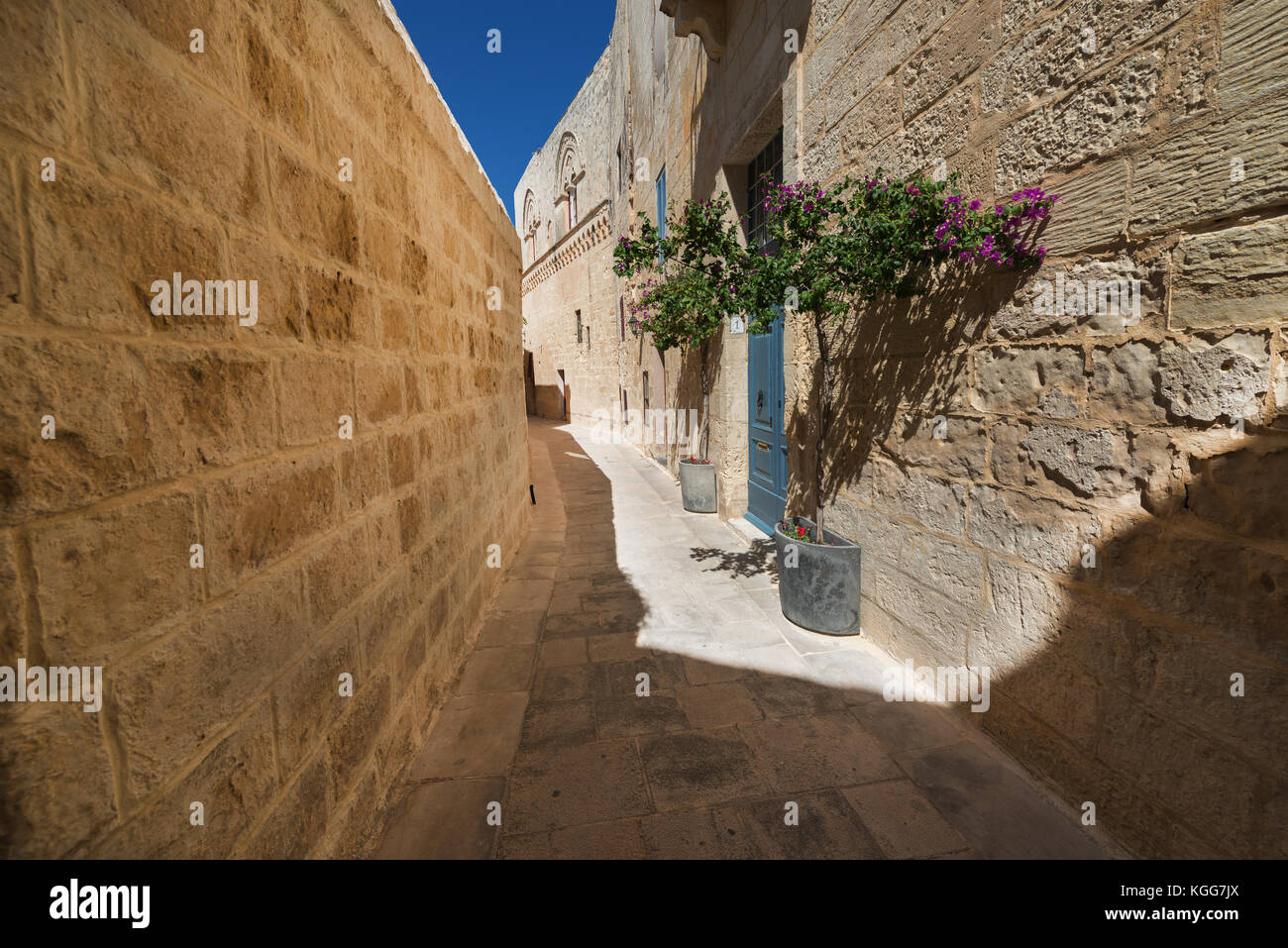 Street in Mdina (Malta) Stock Photo
