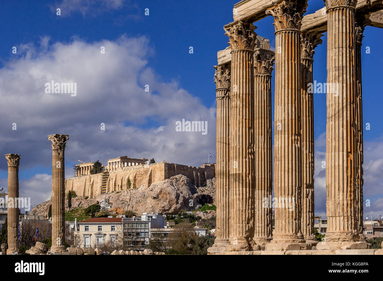 Athenian Acropolis, Greece Stock Photo