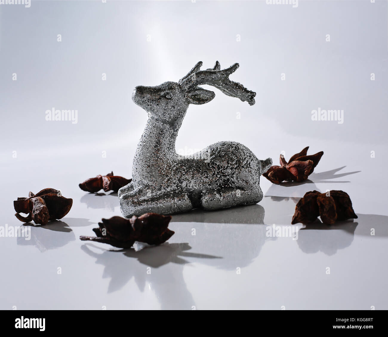 detail photo of christmas reindeer Stock Photo