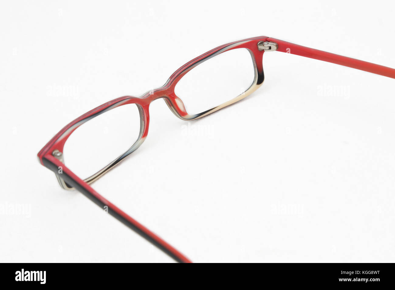 Red Plastic Narrow Frames for glasses Stock Photo Alamy