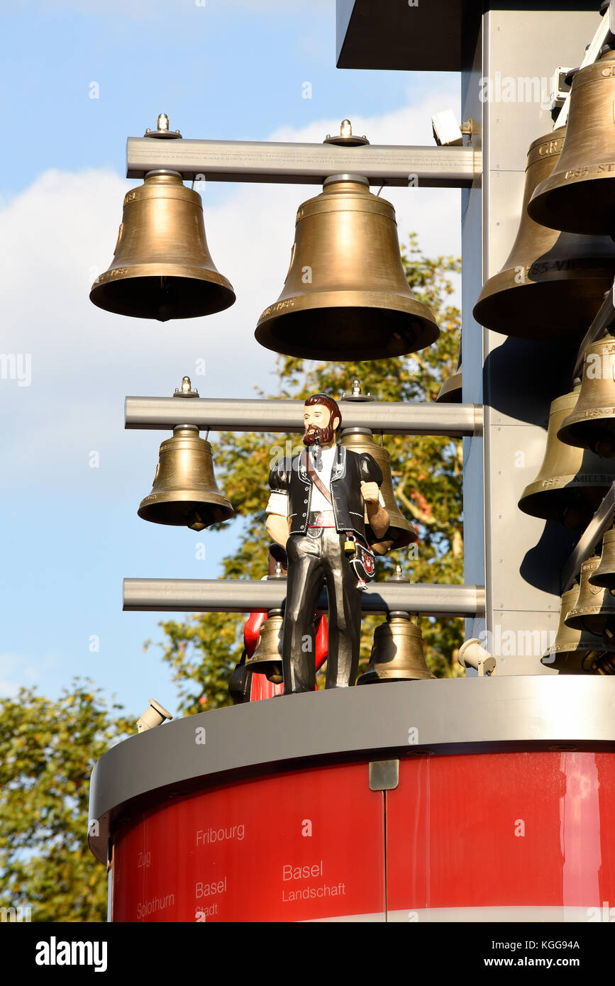 Glockenspiel in Swiss Court Leicester Square London redesigned and