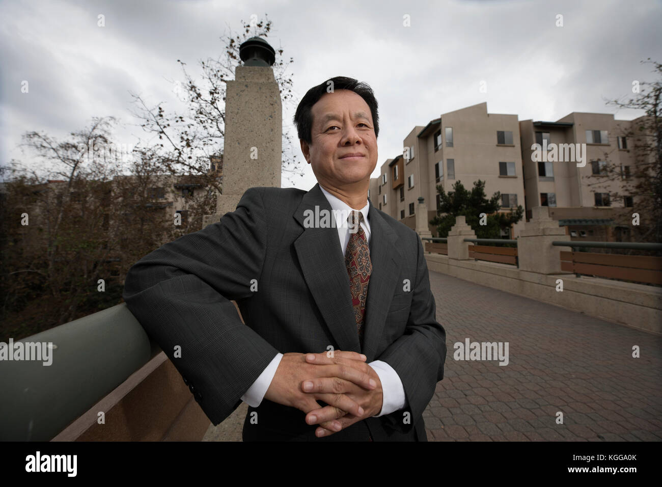 Edward J.W. Park, Ph.D., Professor Department of Asian and Asian American Studies (AAAS) Phototographed at Loyola Marymount University Los Angeles Stock Photo