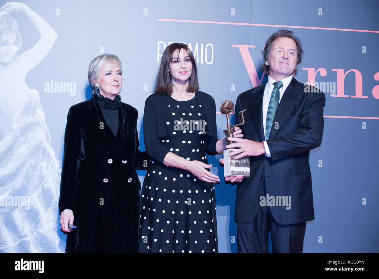 Roma, Italy. 07th Nov, 2017. Italian actress Monica Bellucci wins the