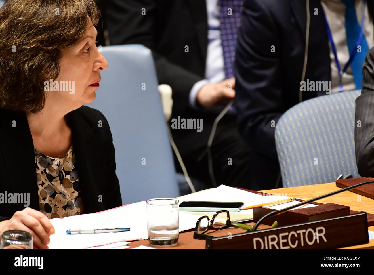 Manhattan, United States. 07th Nov, 2017. The United Nations Security Council members heard a report on the status of Bosnia-Herzegovina from UN High Representative Valentin Inzko, after which the body voted to renew Resolution 2384 to continue support of the EUFOR Althea force, a continuous UN peace-keeping force deployed in the region since 2004 Credit: Andy Katz/Pacific Press/Alamy Live News Stock Photo