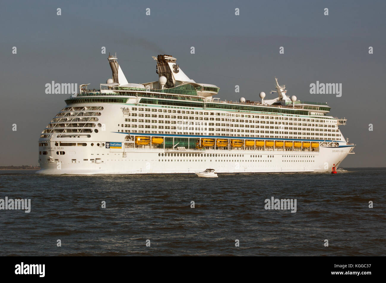 Explorer of the Seas, Royal Caribbean cruise ship leaving port, sailing