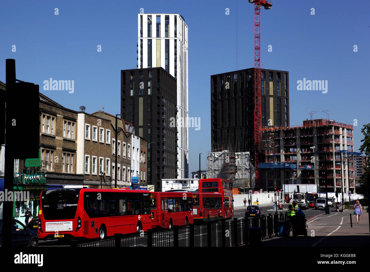 Lewisham town centre showing redevelopment in 2017. Lewisham is the ...