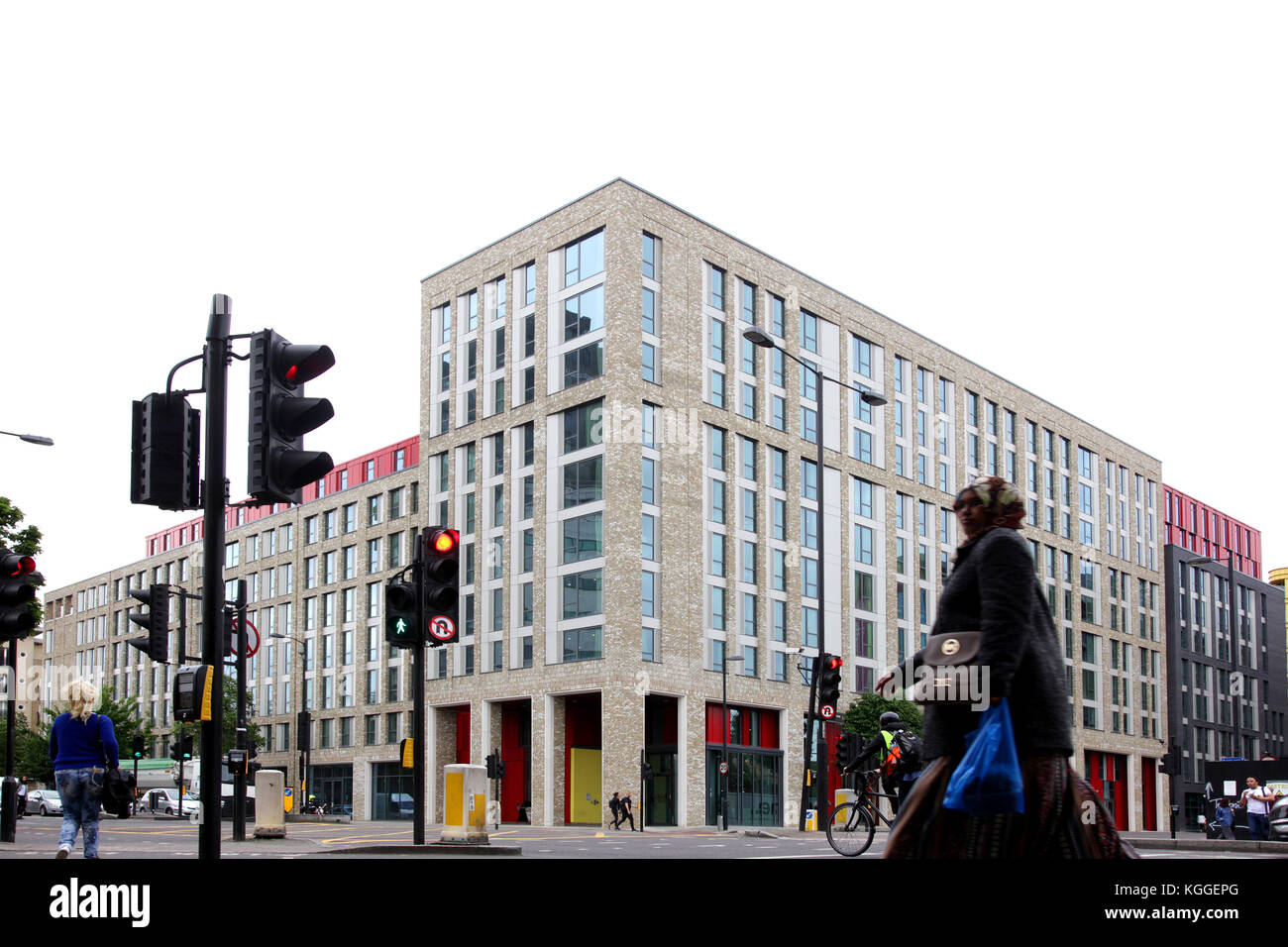 Student in Holloway. Stapleton House, Holloway Road