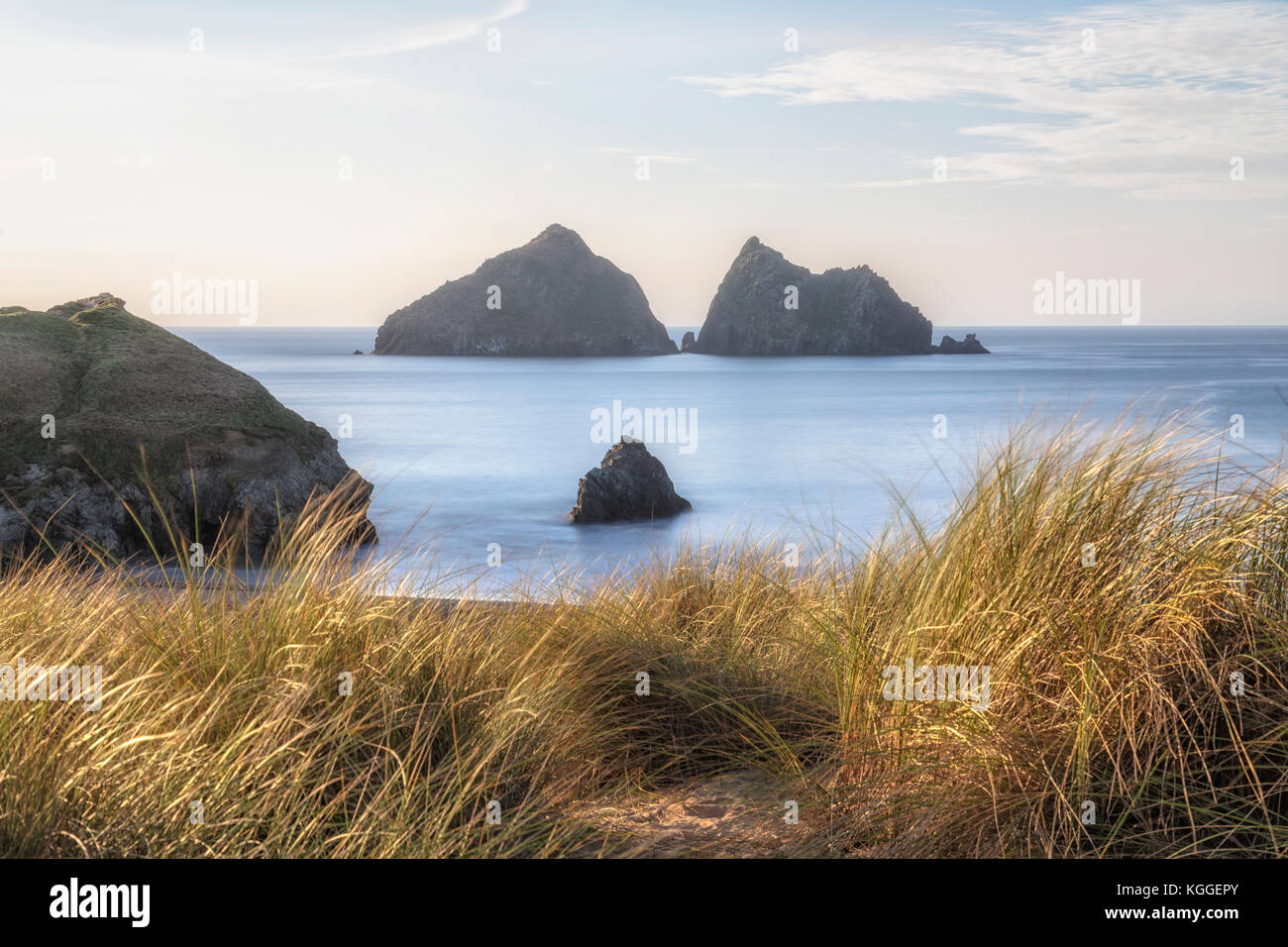 Holywell Bay, Gull Rocks, Cornwall, England, United Kingdom Stock Photo ...