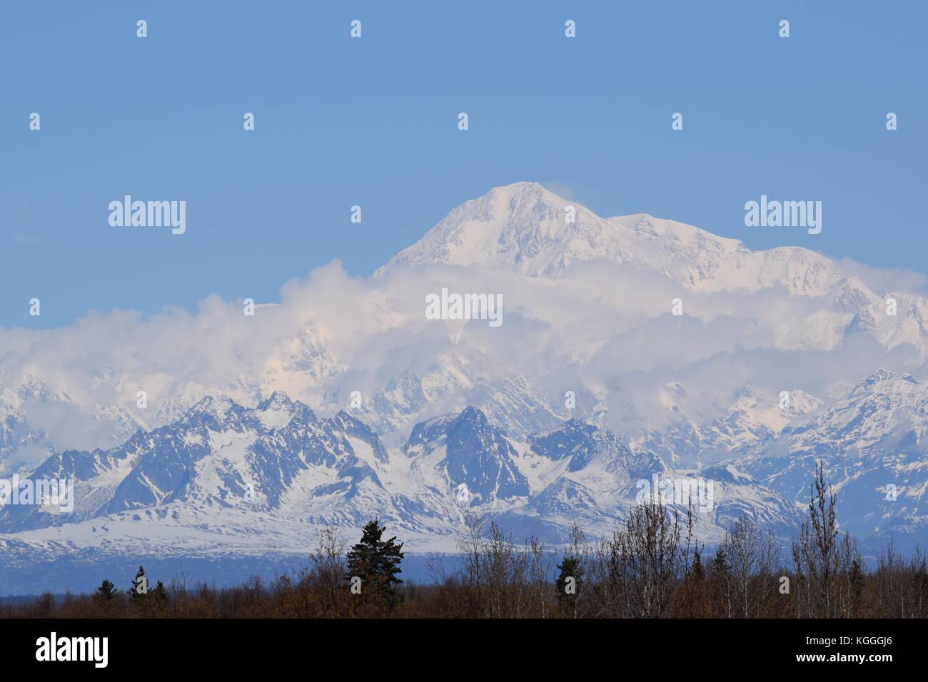 Mt. McKinley as seen from the south Stock Photo Alamy