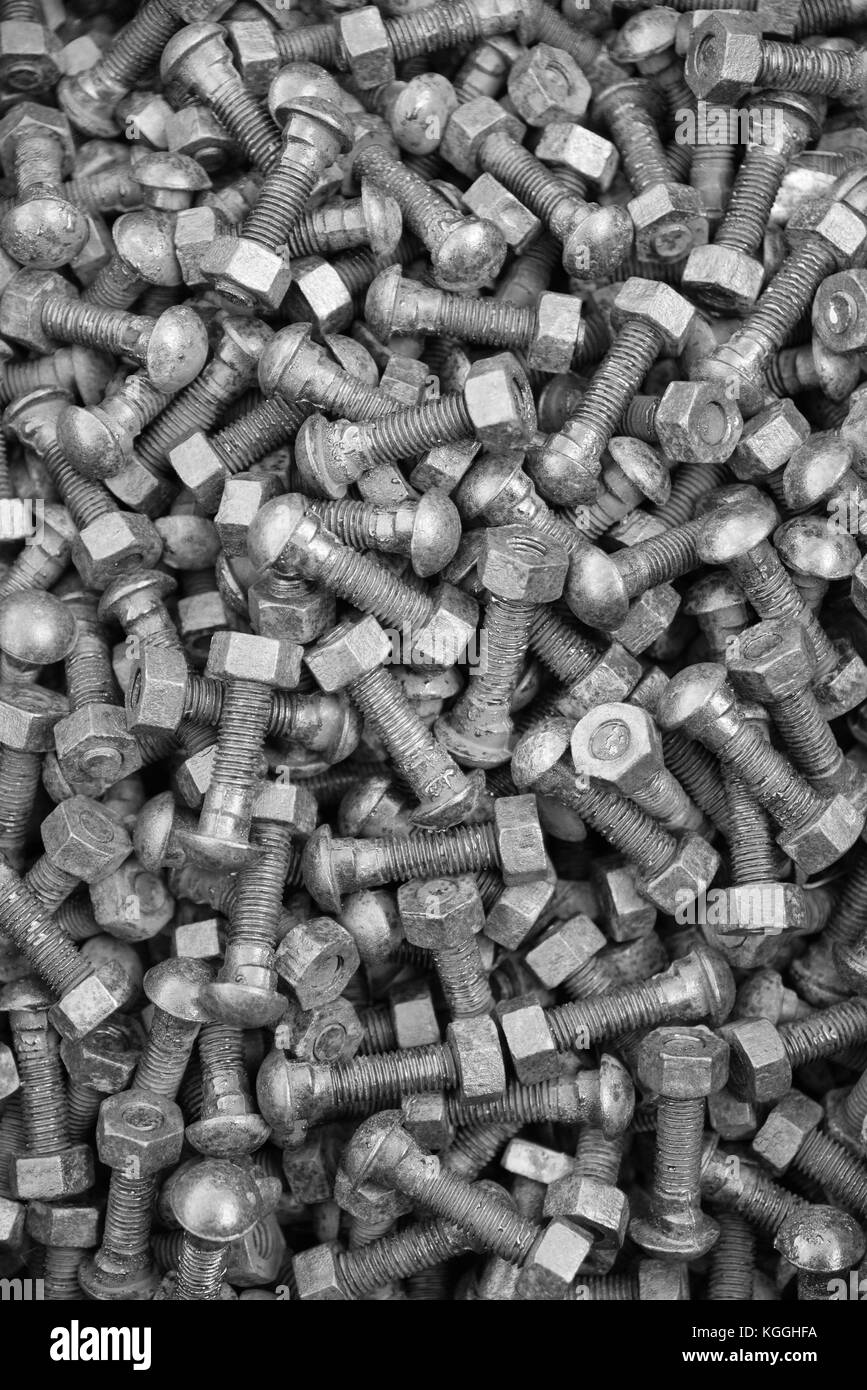 Rusty nuts and bolts Stock Photo Alamy