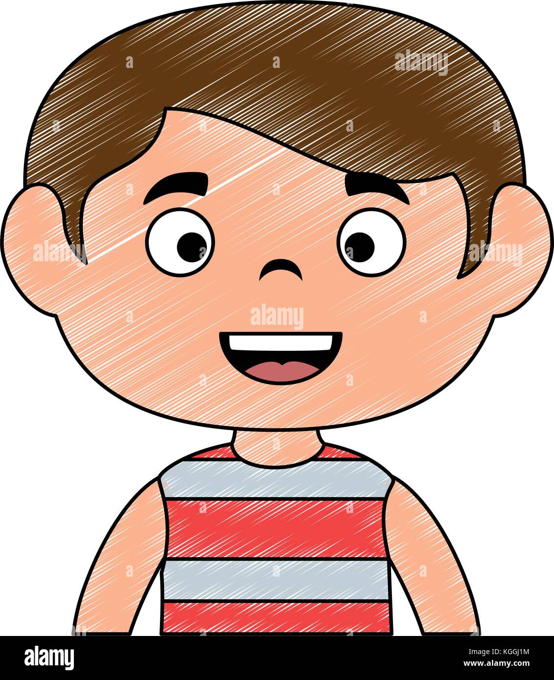 cute little boy character vector illustration design Stock Vector Image ...