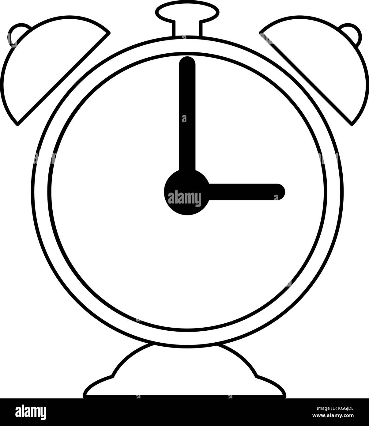 alarm clock isolated icon vector illustration design Stock Vector Image ...