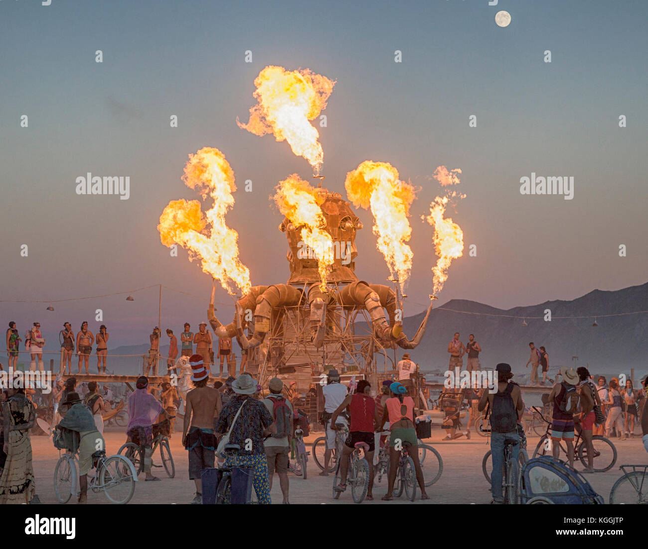 California National Historic Trail-Burning Man, Nevada Stock Photo