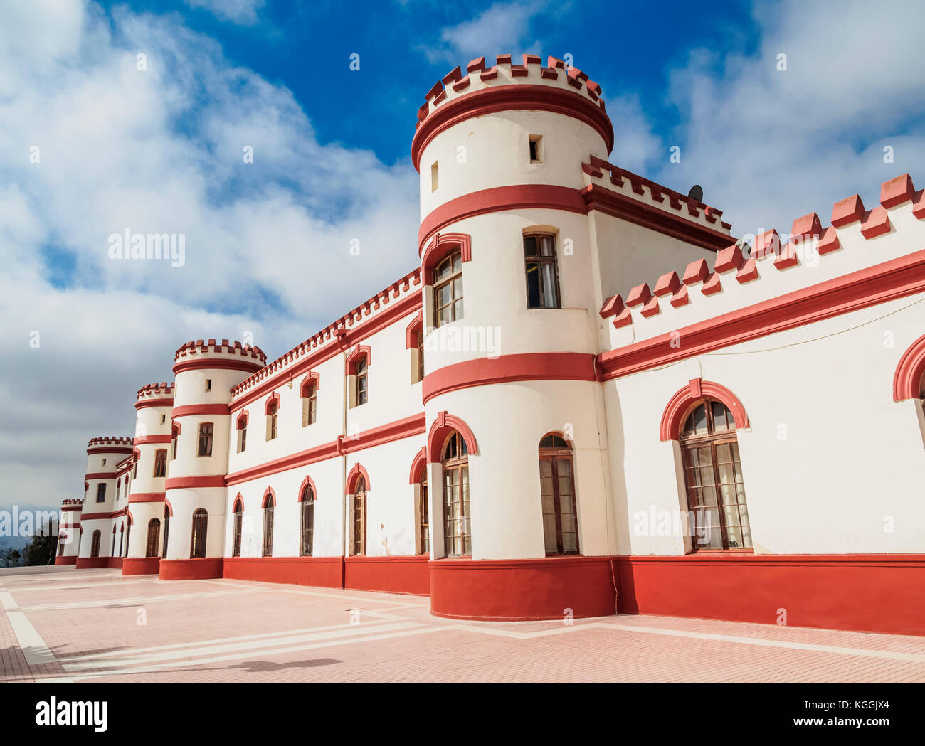Military Building in the Santa Lucia Park, La Serena, Coquimbo Region, Chile Stock Photo