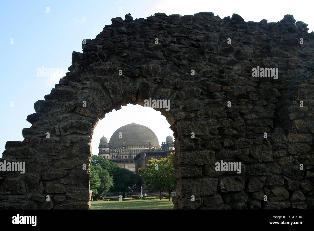 World famous Gol Gumbaz with whispering gallery, Bijapur, Karnataka, India, Asia Stock Photo