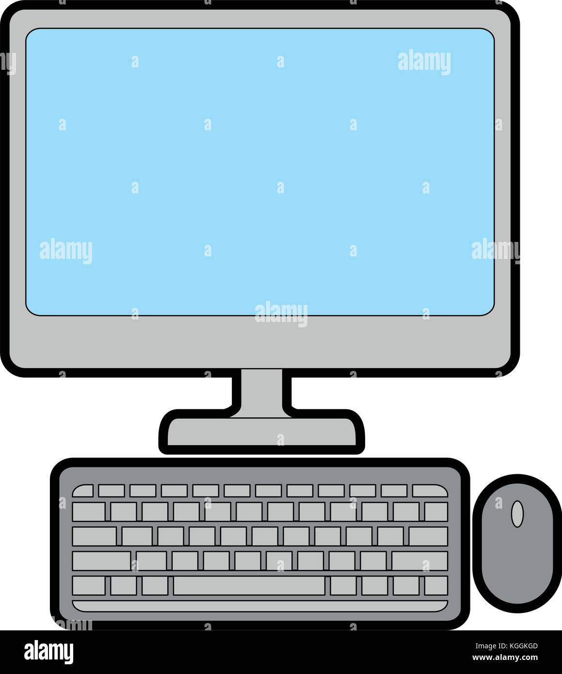 desktop computer isolated icon vector illustration design Stock Vector ...