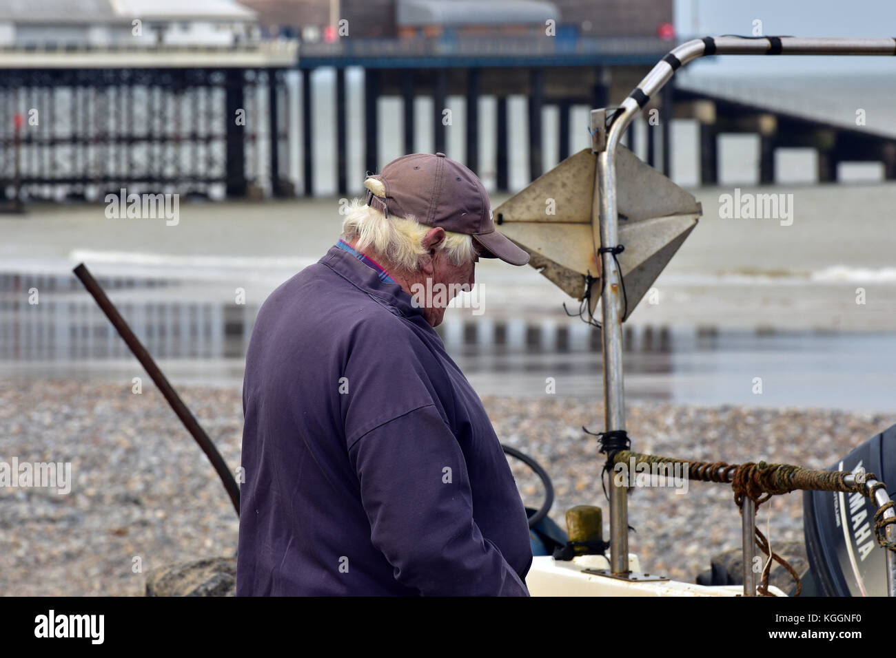 Fisherman wearing cap hi-res stock photography and images - Alamy