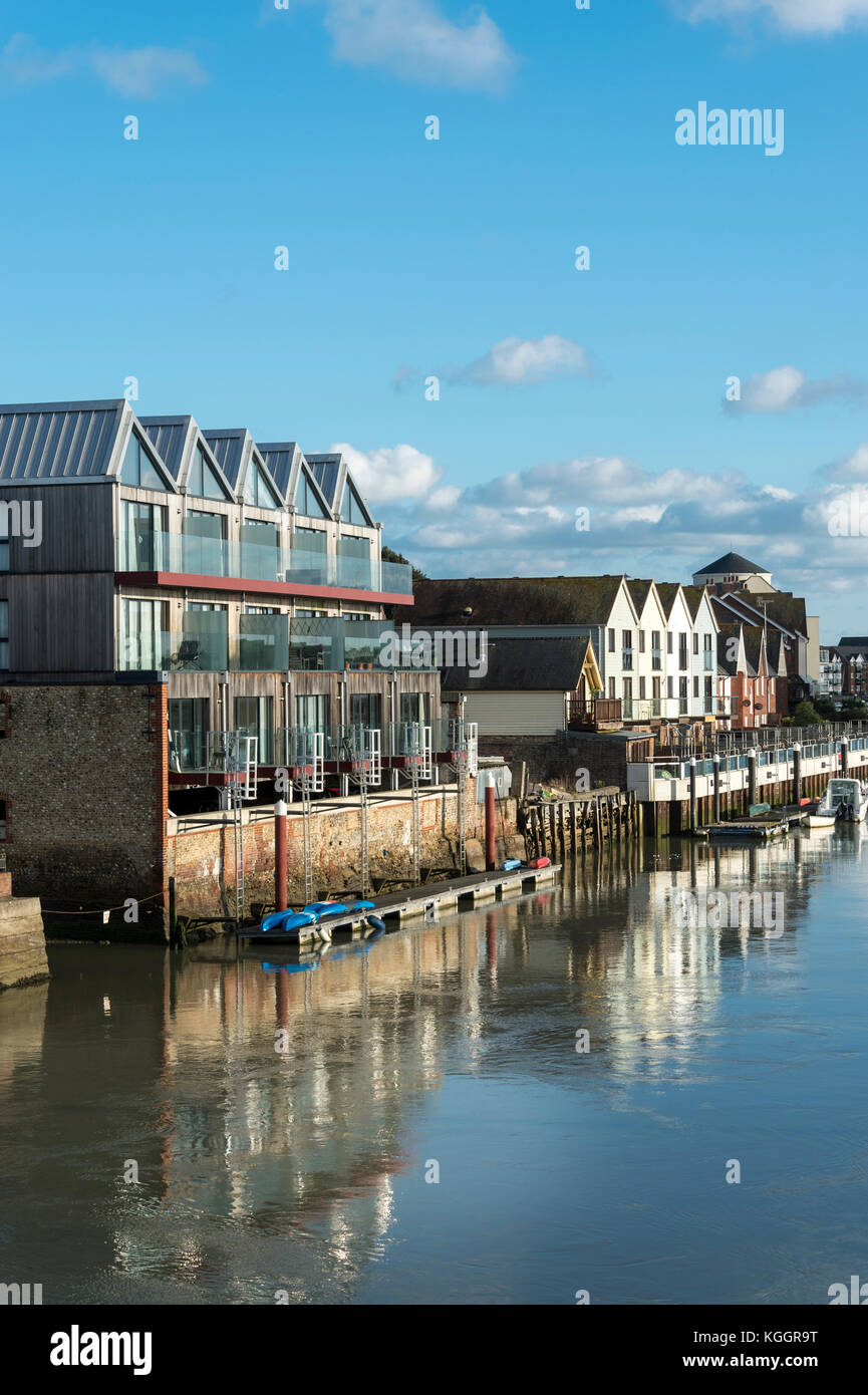 modern, contemporary, riverside homes in Littlehampton on the River