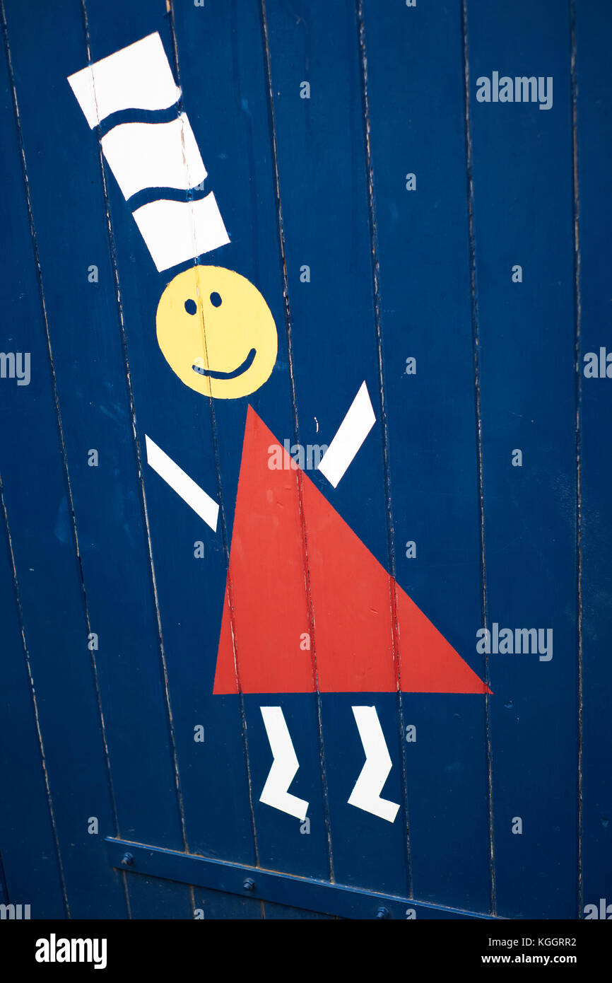 A Painted Bigoudene Figure As A Logo For The Pays Bigouden Region Of Stock Photo Alamy