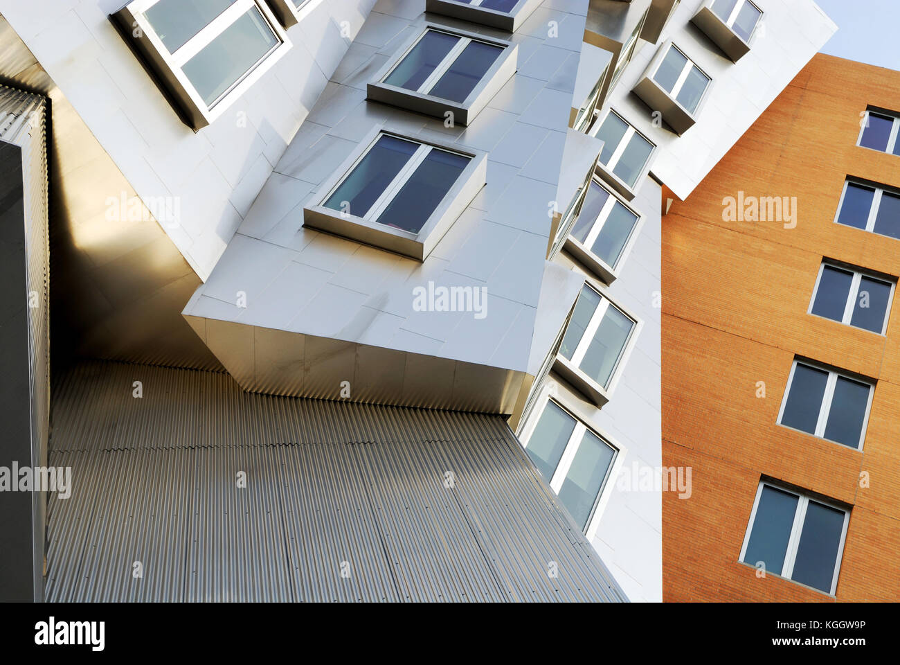 Postmodern architecture, architectural background. Stock Photo