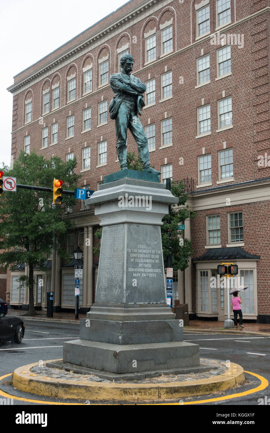 Appomattox statue commemorating Confederate soldiers from Alexandria in